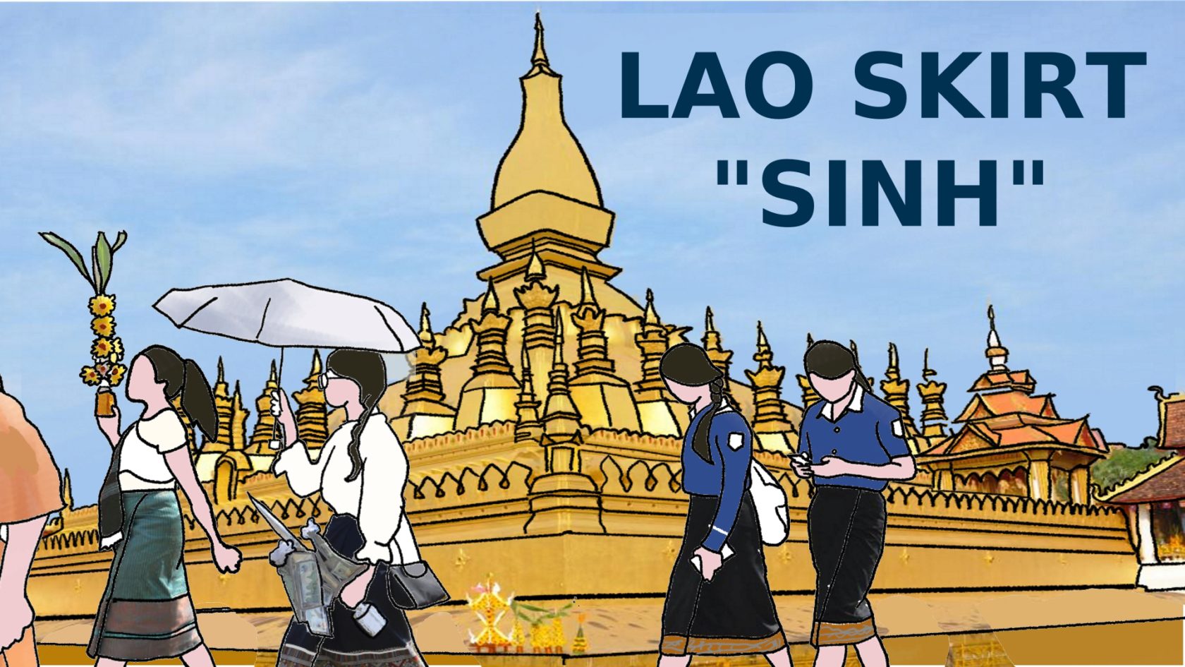 Laos travel story-lao skirt sinh - thumnail